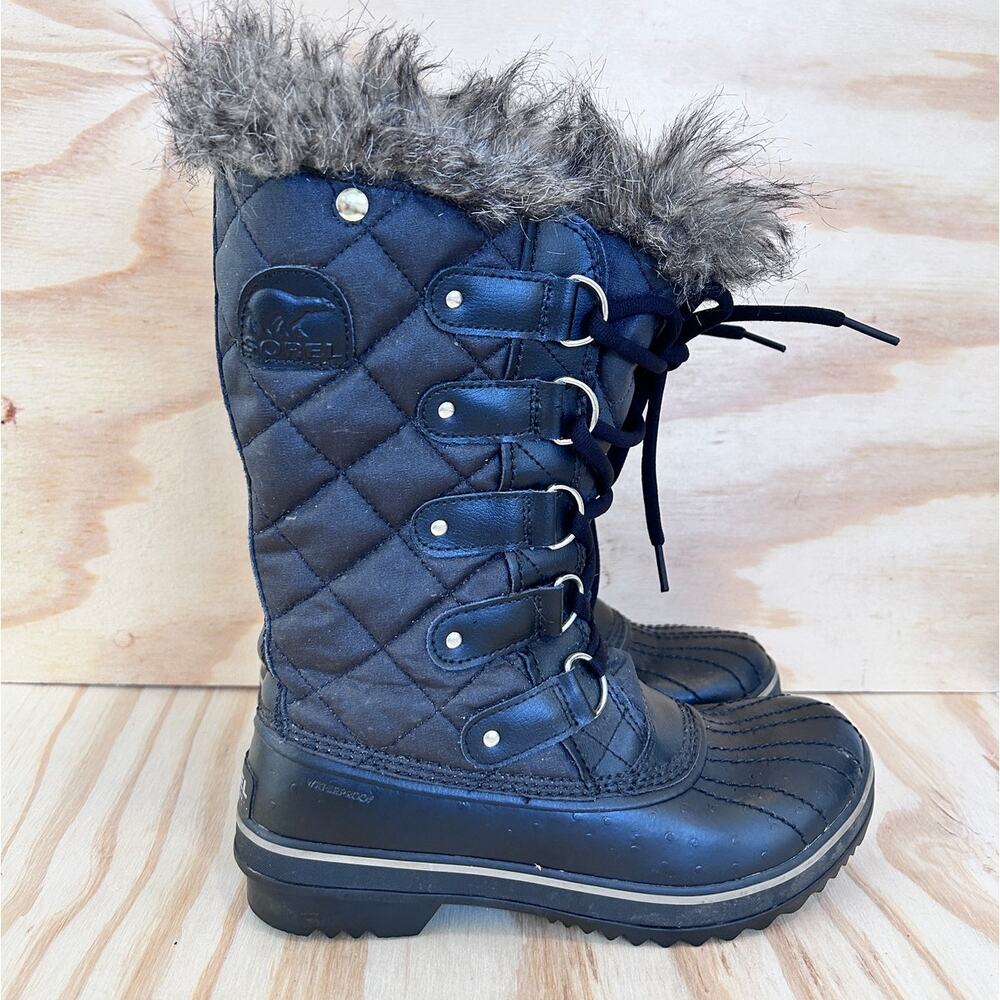 Sorel - Tofino II Faux Fur - Winter Boots - Black - Women's - 7 - LL1846-011